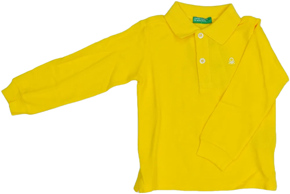 Sárga Benetton Galléros póló EU 92 / UK 2 év / US 2T