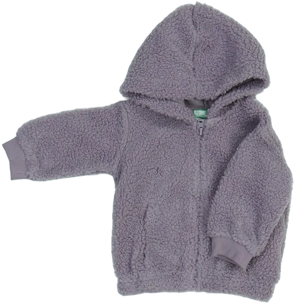 Lila Benetton Kapucnis pulóver EU 74 / UK 6-9 hónap / US 6-9 hónap