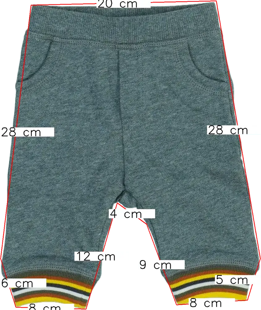 Szürke Benetton Melegítőnadrág EU 68 / UK 3-6 hónap / US 3-6 hónap