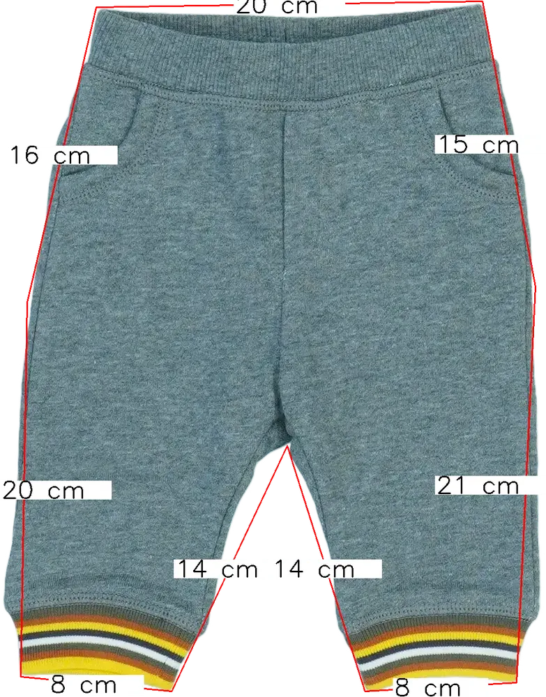 Szürke Benetton Melegítőnadrág EU 68 / UK 3-6 hónap / US 3-6 hónap