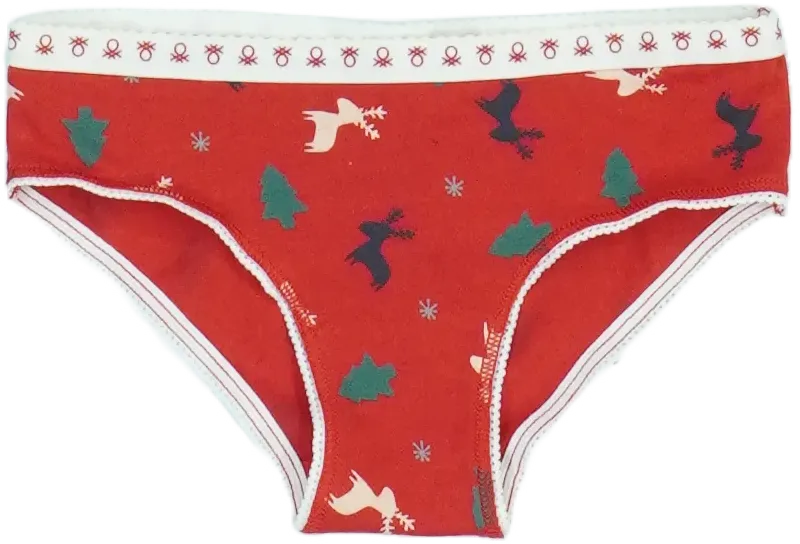 Piros Benetton Lányka / Női bugyi EU 92 / UK 2 év / US 2T