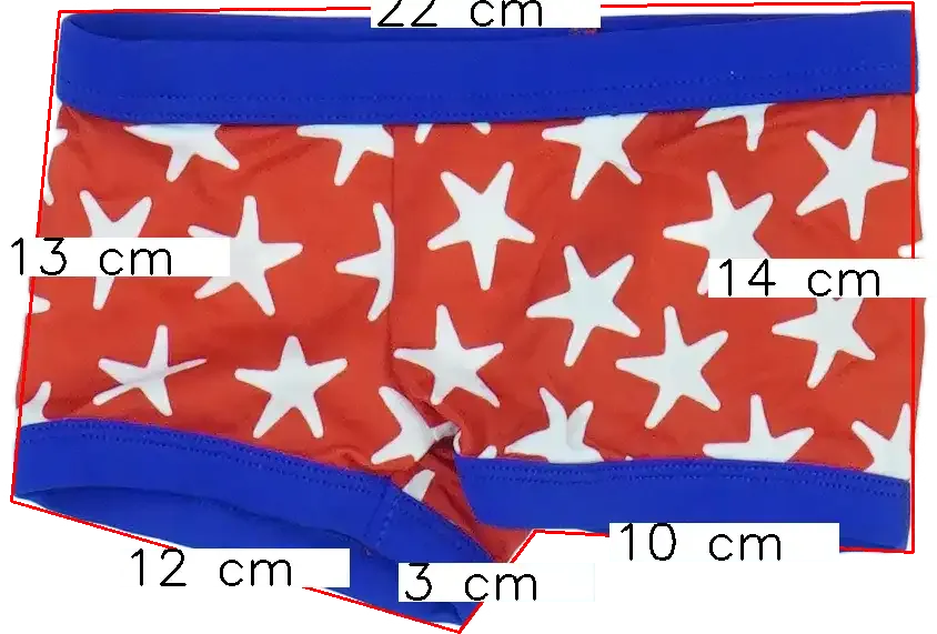 Piros Benetton Fürdőnadrág EU 80 / UK 9-12 hónap / US 12 hónap