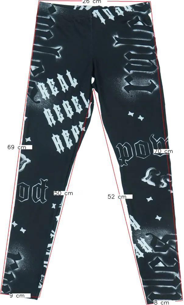 Fekete Sisley Leggings EU 134 / UK 9 év / US 9 év/L