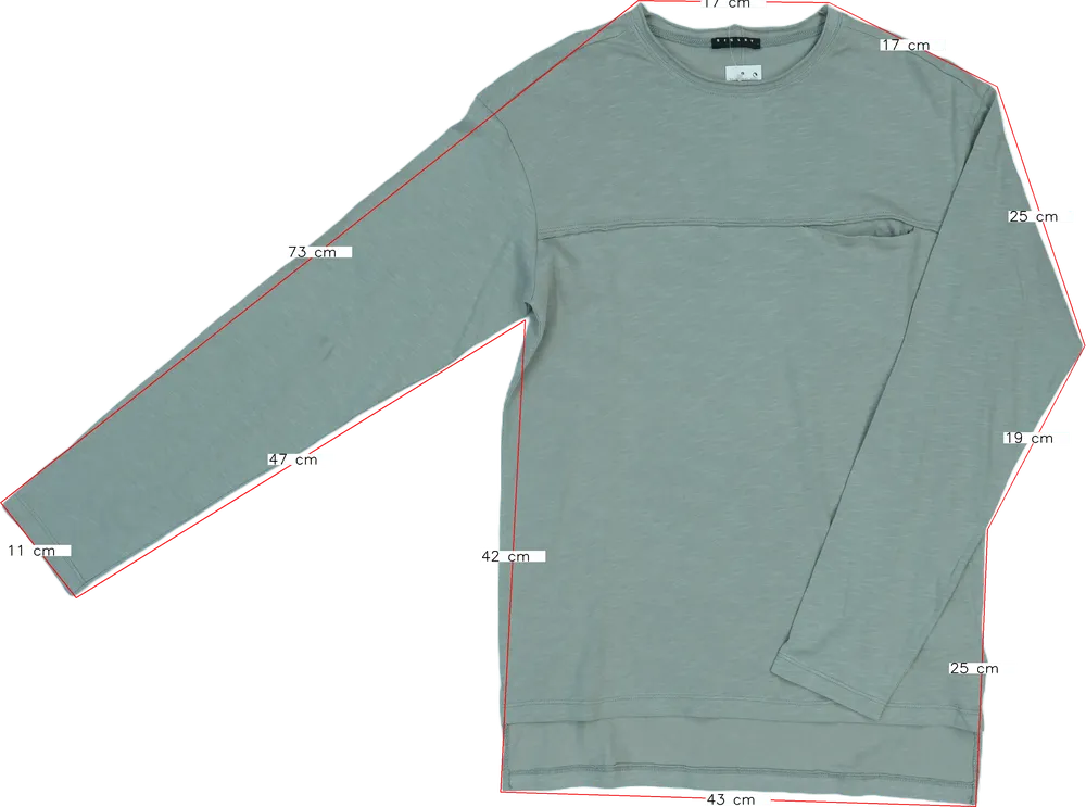 Szürke Sisley Hosszú ujjú felső EU 170 / UK 15 év / US XL