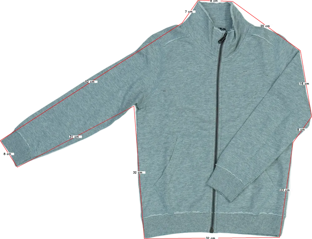 Szürke Sisley Pulóver EU 122 / UK 7 év / US 7 év/M