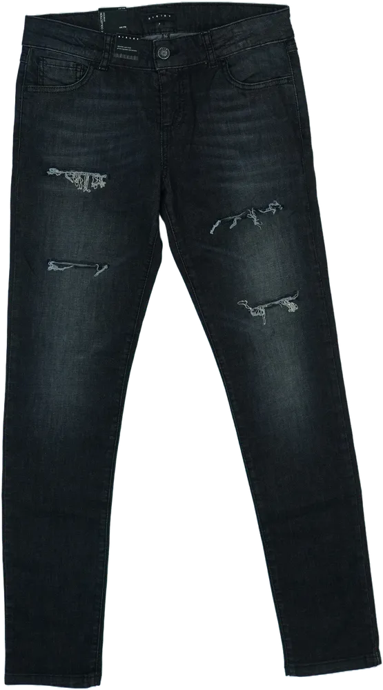 Fekete Sisley Farmernadrág EU 170 / UK 15 év / US XL