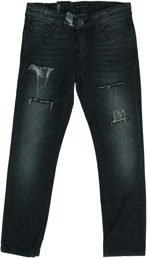 Fekete Sisley Farmernadrág EU 128 / UK 8 év / US 8 év/M