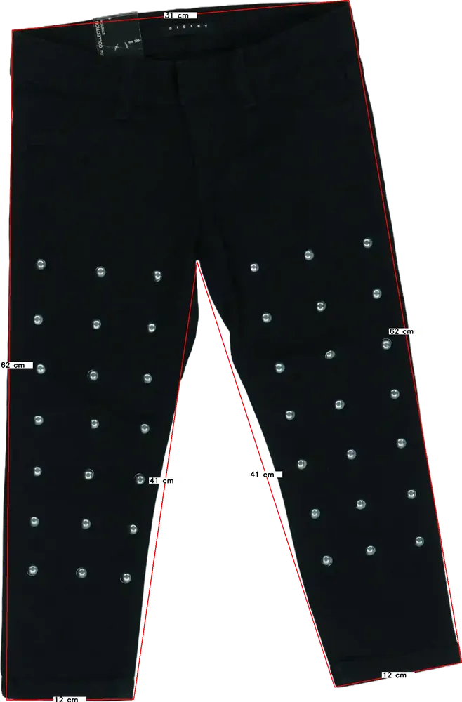 Fekete Benetton Farmernadrág EU 128 / UK 8 év / US 8 év/M