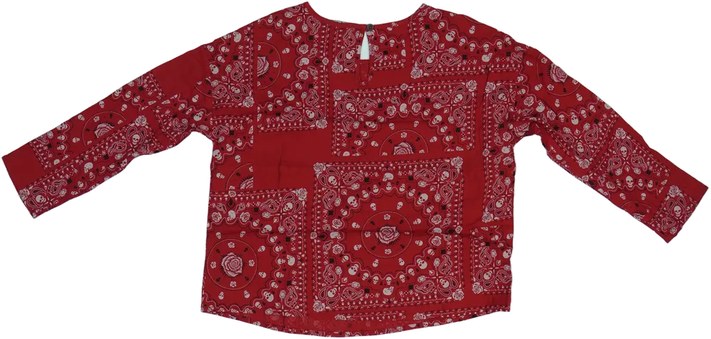 Piros Sisley Blúz EU 134 / UK 9 év / US 9 év/L