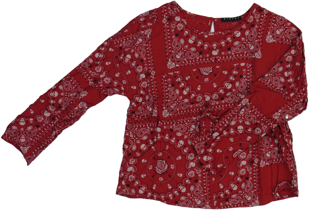 Piros Sisley Blúz EU 134 / UK 9 év / US 9 év/L