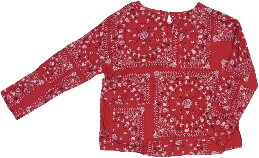 Piros Sisley Blúz EU 152 / UK 12 év / US 12 év/L