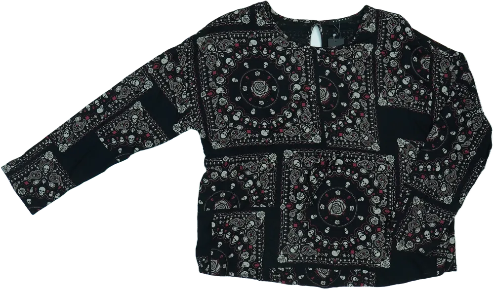 Fekete Sisley Blúz EU 158 / UK 13 év / US 14 év/XL