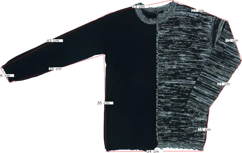 Fekete Sisley Kötött pulcsi EU 128 / UK 8 év / US 8 év/M