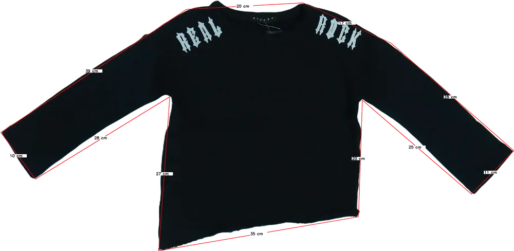 Fekete Benetton Pulóver EU 110 / UK 5 év / US 5 év/XS