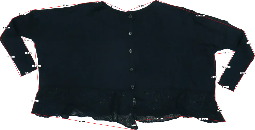 Fekete Sisley Bolero EU 128 / UK 8 év / US 8 év/M