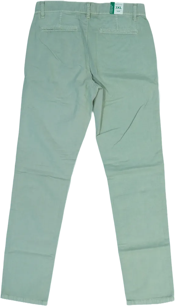 Zöld Benetton Hosszúnadrág EU 170 / UK 15 év / US XL