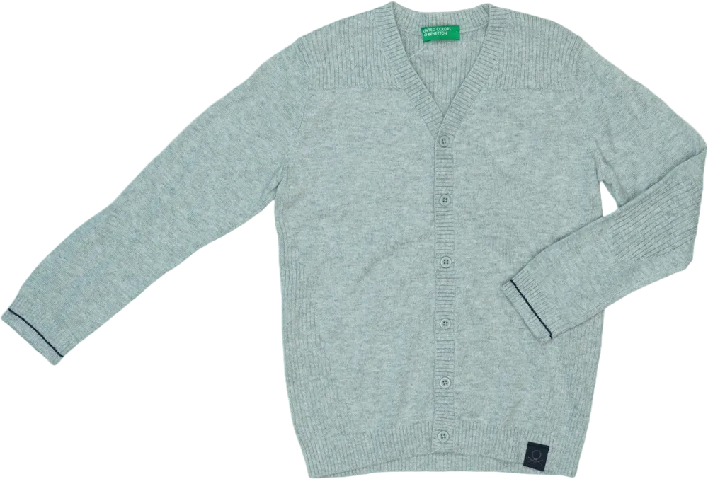 Szürke Benetton Kardigán EU 104 / UK 4 év / US 4T/XS
