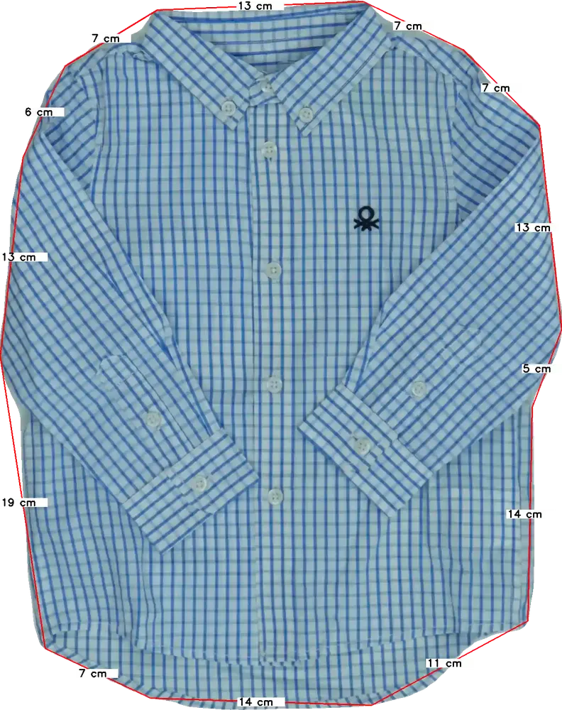 Kék Benetton Ing EU 92 / UK 2 év / US 2T