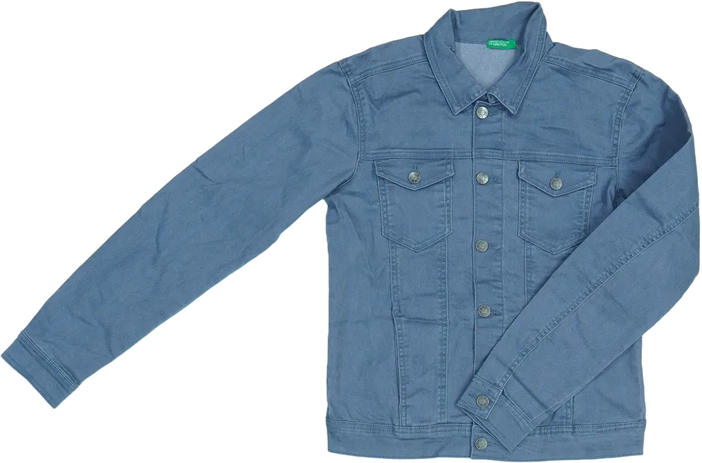 Kék Benetton Farmerdzseki EU 164 / UK 14 év / US 14 év/XL