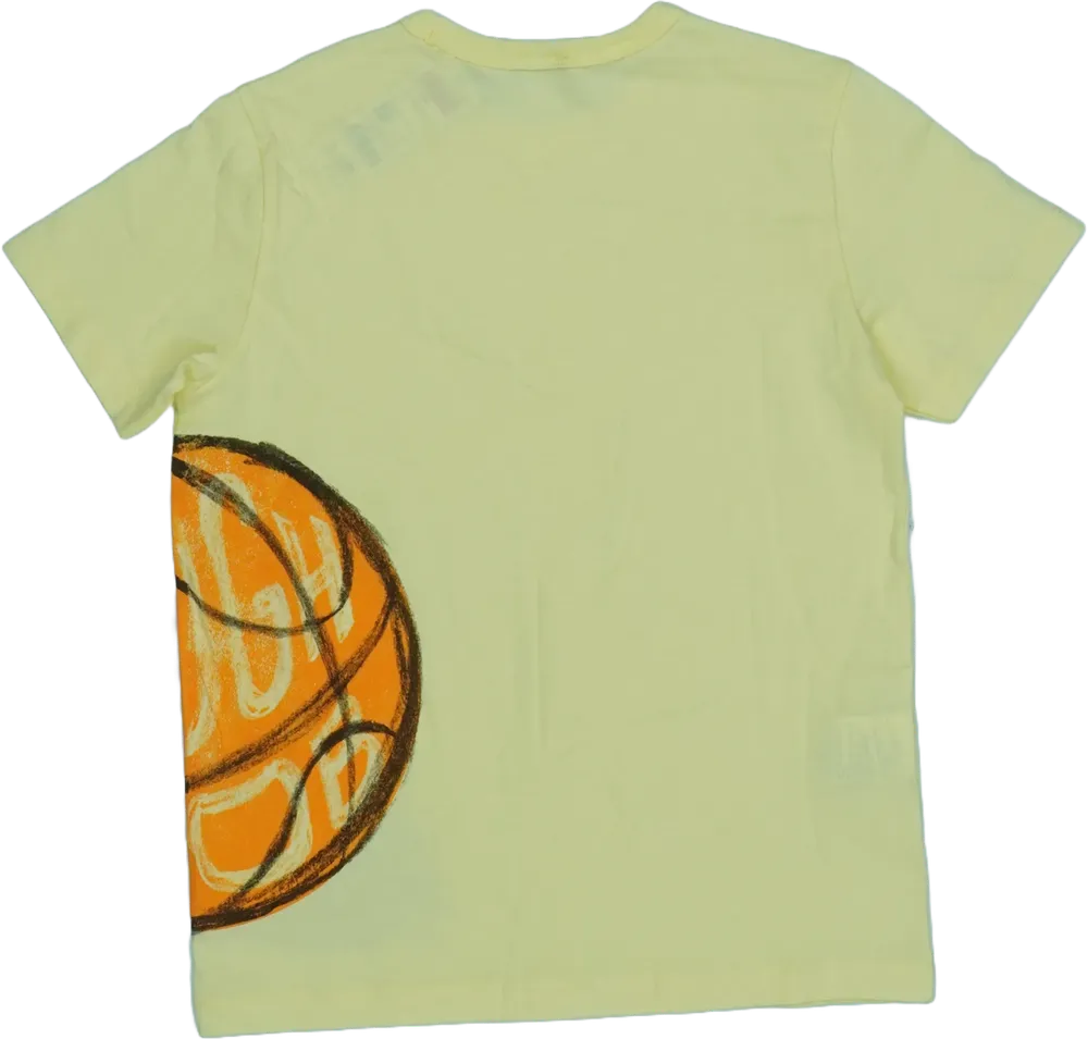 Sárga Benetton Póló EU 140 / UK 10 év / US 10 év/L