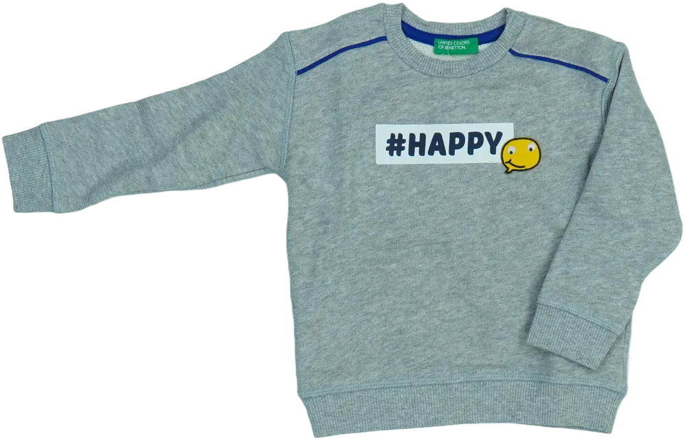 Szürke Benetton Pulóver EU 86 / UK 12-18 hónap / US 18 hónap