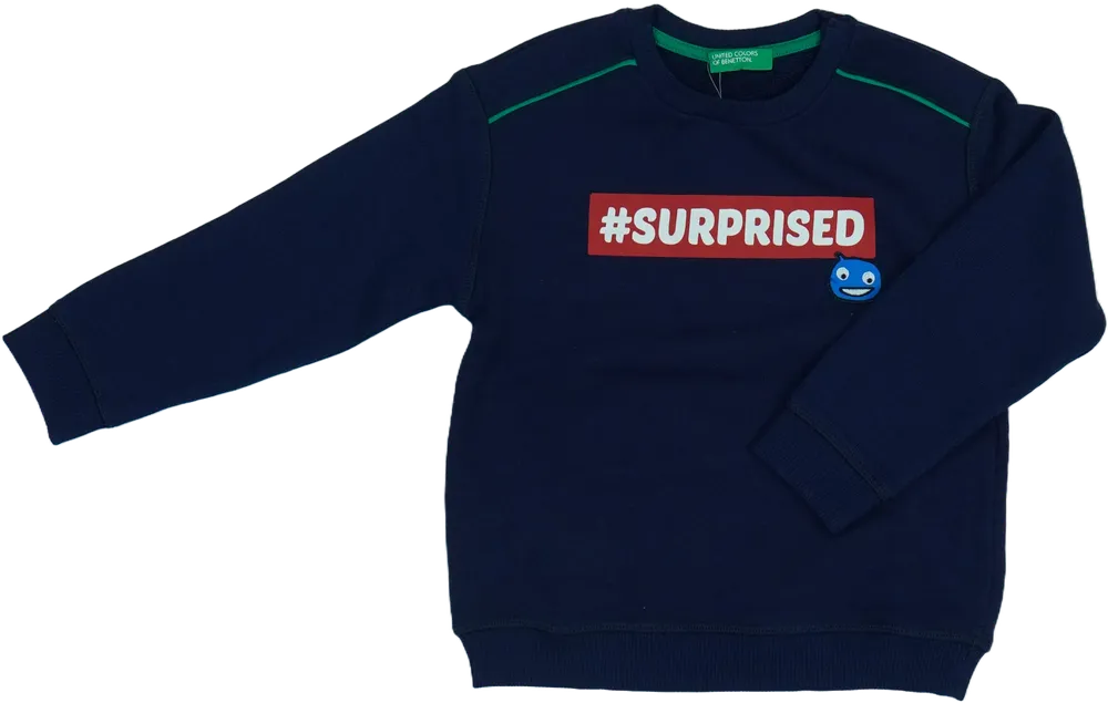 Kék Benetton Pulóver EU 104 / UK 4 év / US 4T/XS