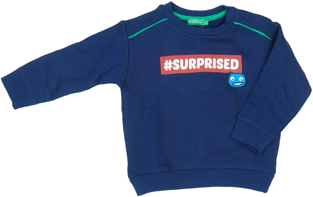 Kék Benetton Pulóver EU 86 / UK 12-18 hónap / US 18 hónap