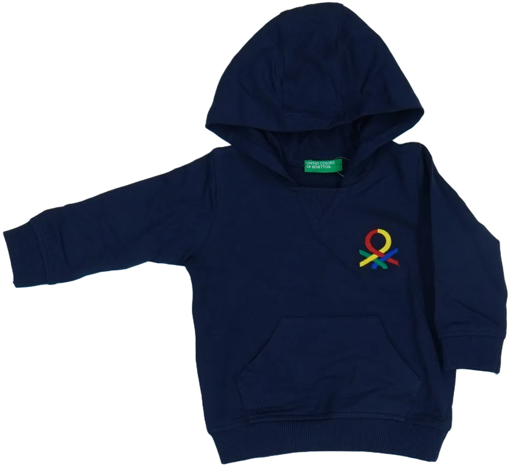Kék Benetton Kapucnis pulóver EU 74 / UK 6-9 hónap / US 6-9 hónap