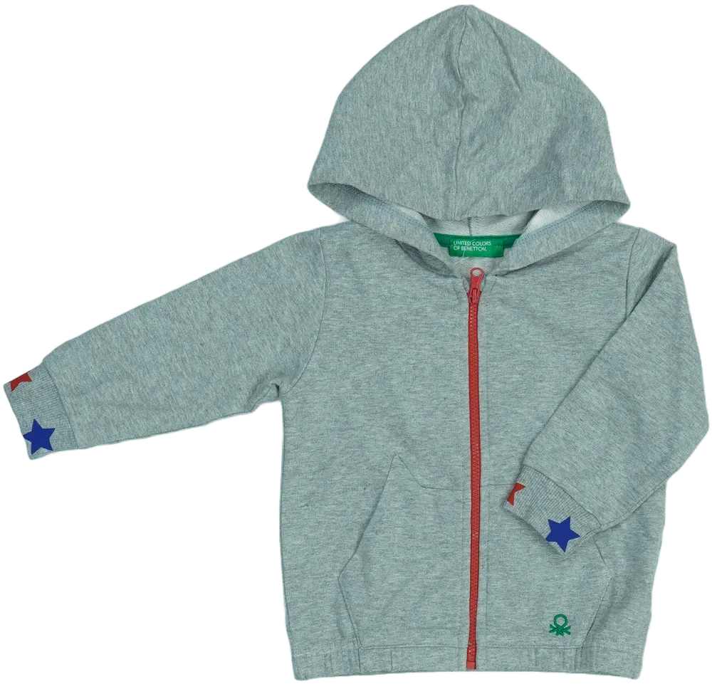 Szürke Benetton Kapucnis pulóver EU 80 / UK 9-12 hónap / US 12 hónap