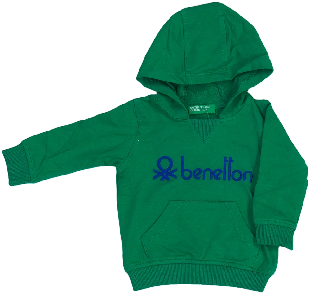 Zöld Benetton Kapucnis pulóver EU 68 / UK 3-6 hónap / US 3-6 hónap