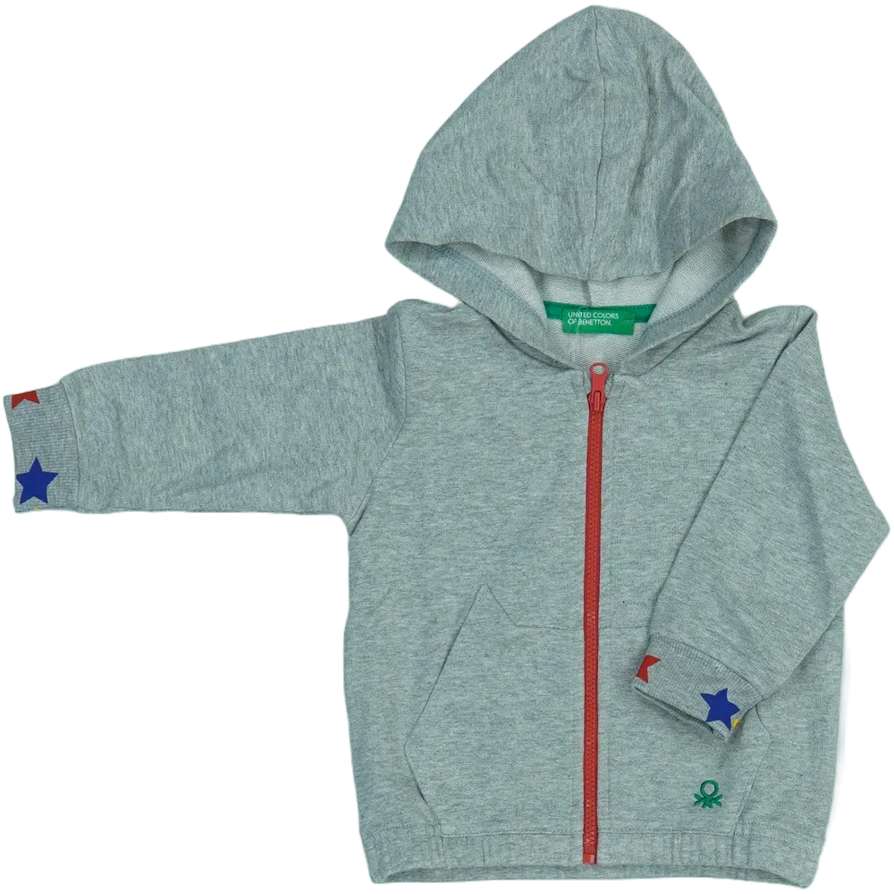 Szürke Benetton Kapucnis pulóver EU 74 / UK 6-9 hónap / US 6-9 hónap