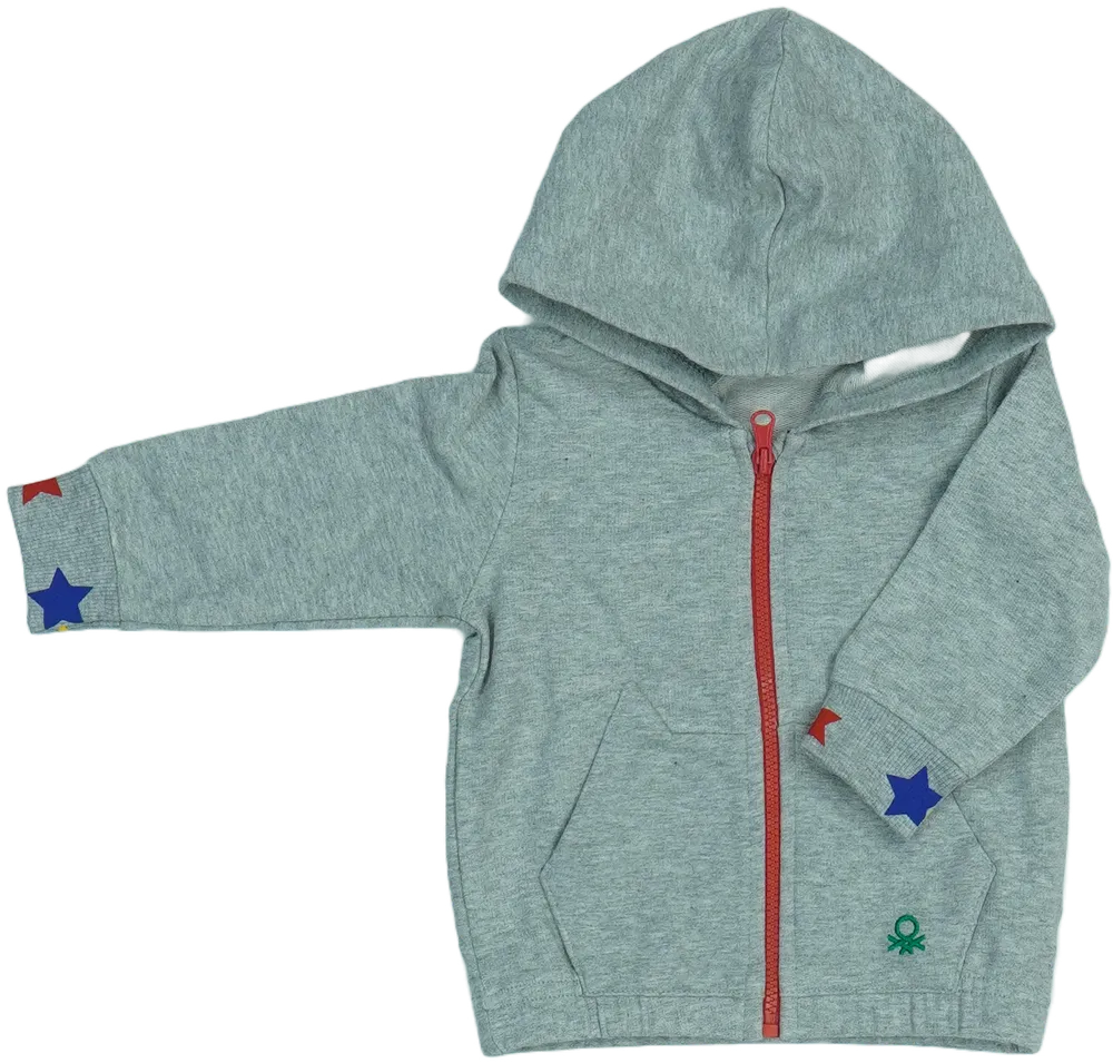 Szürke Benetton Kapucnis pulóver EU 68 / UK 3-6 hónap / US 3-6 hónap