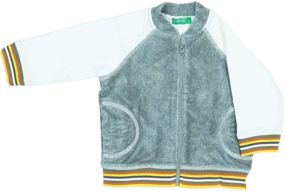 Szürke Benetton Pulóver EU 80 / UK 9-12 hónap / US 12 hónap