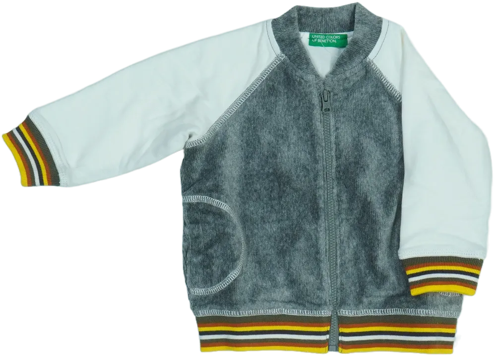 Szürke Benetton Pulóver EU 74 / UK 6-9 hónap / US 6-9 hónap