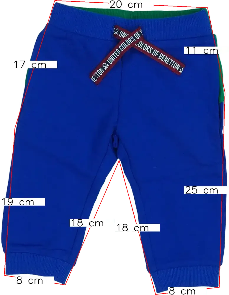 Zöld Benetton Melegítőnadrág EU 74 / UK 6-9 hónap / US 6-9 hónap