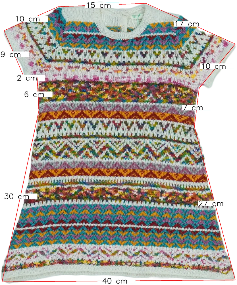 Többszínű Benetton Ruha EU 80 / UK 9-12 hónap / US 12 hónap