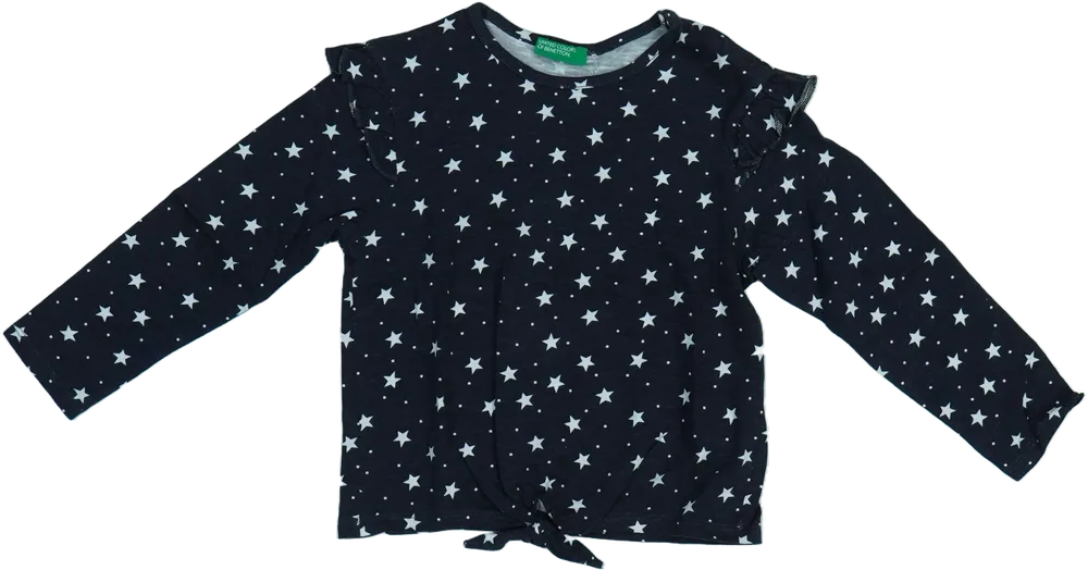 Szürke Benetton Hosszú ujjú felső EU 98 / UK 3 év / US 3T