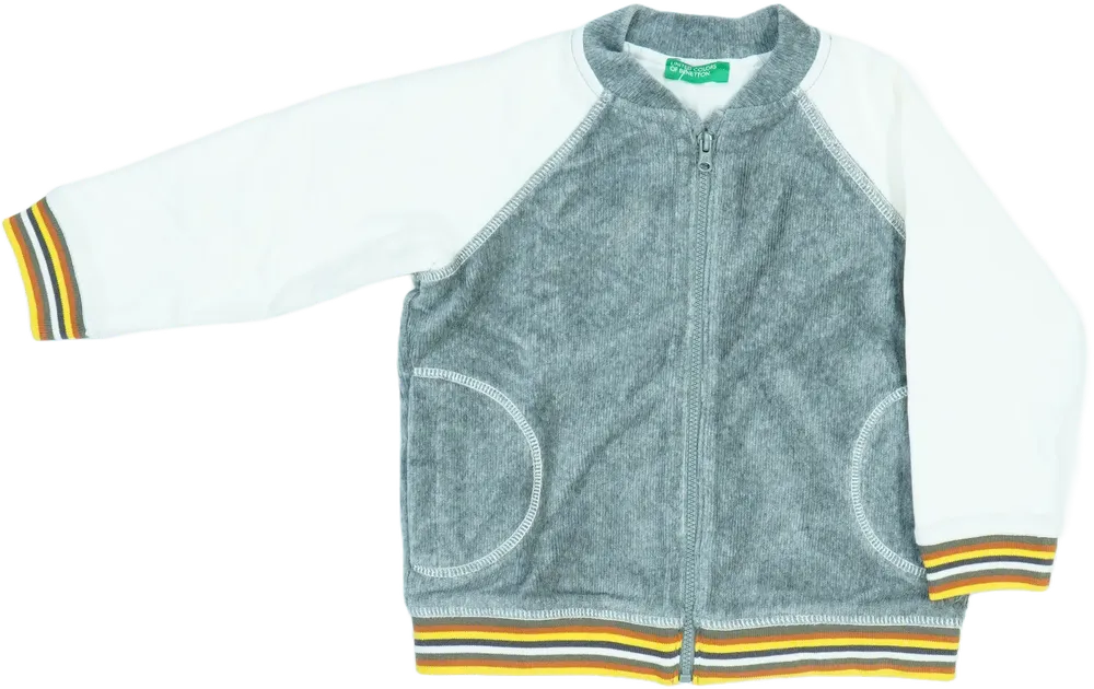 Szürke Benetton Pulóver EU 92 / UK 2 év / US 2T