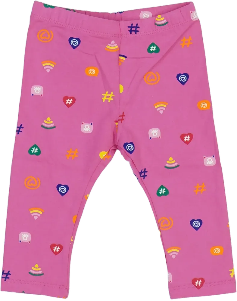 Rózsaszín Benetton Leggings EU 80 / UK 9-12 hónap / US 12 hónap