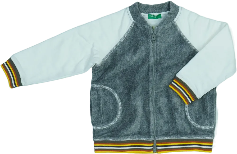 Szürke Benetton Pulóver EU 98 / UK 3 év / US 3T