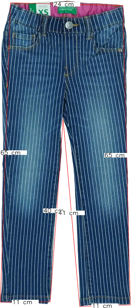 Kék Benetton Farmernadrág EU 110 / UK 5 év / US 5 év/XS