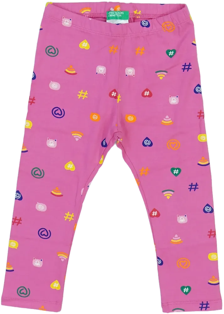 Rózsaszín Benetton Leggings EU 92 / UK 2 év / US 2T