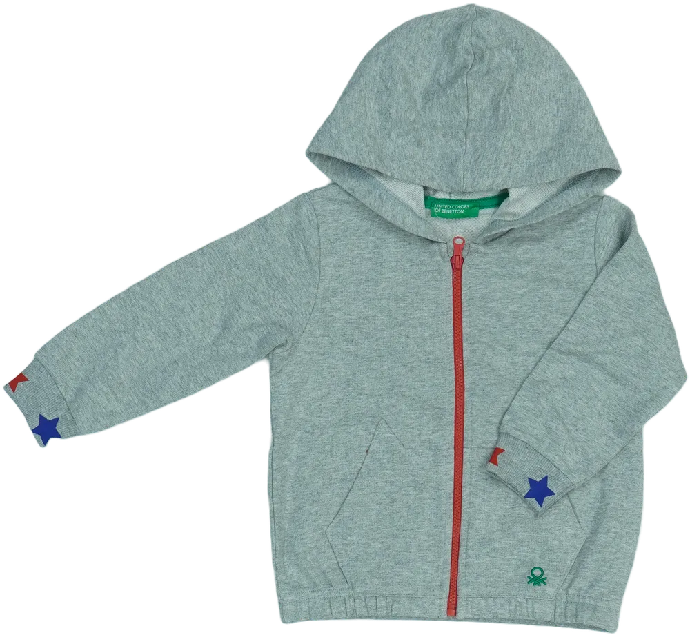 Szürke Benetton Kapucnis pulóver EU 86 / UK 12-18 hónap / US 18 hónap