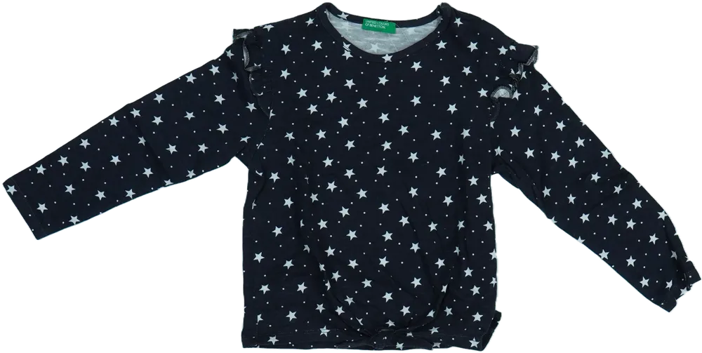 Szürke Benetton Hosszú ujjú felső EU 104 / UK 4 év / US 4T/XS