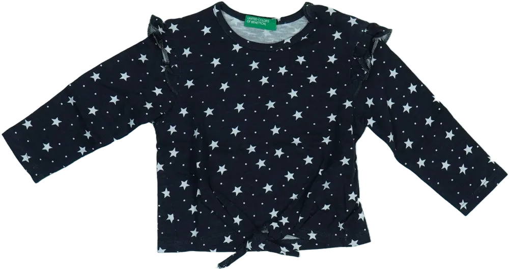 Szürke Benetton Hosszú ujjú felső EU 80 / UK 9-12 hónap / US 12 hónap