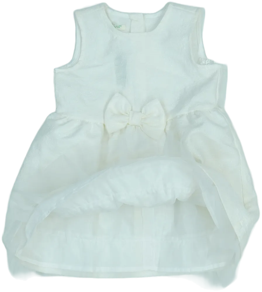 Fehér Benetton Ruha EU 80 / UK 9-12 hónap / US 12 hónap