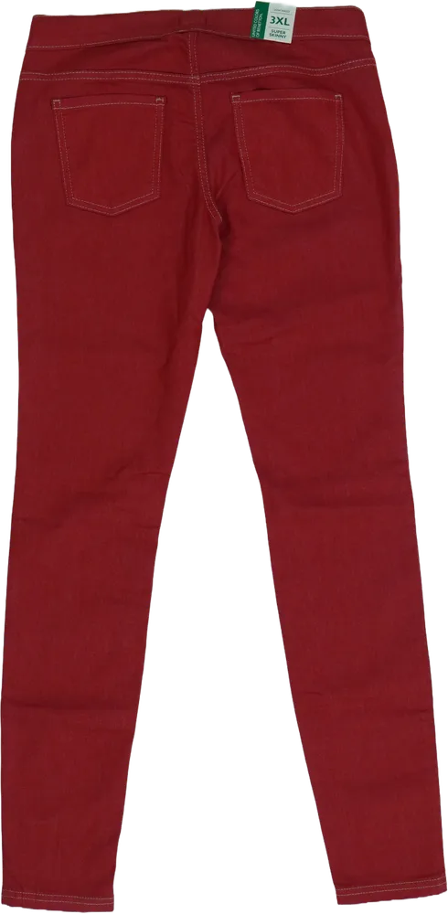Piros Benetton Hosszúnadrág EU 170 / UK 15 év / US XL
