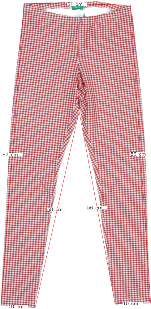 Piros Benetton Leggings EU 152 / UK 12 év / US 12 év/L