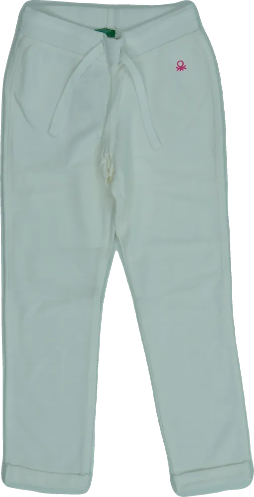 Fehér Benetton Melegítőnadrág EU 116 / UK 6 év / US 6 év/S