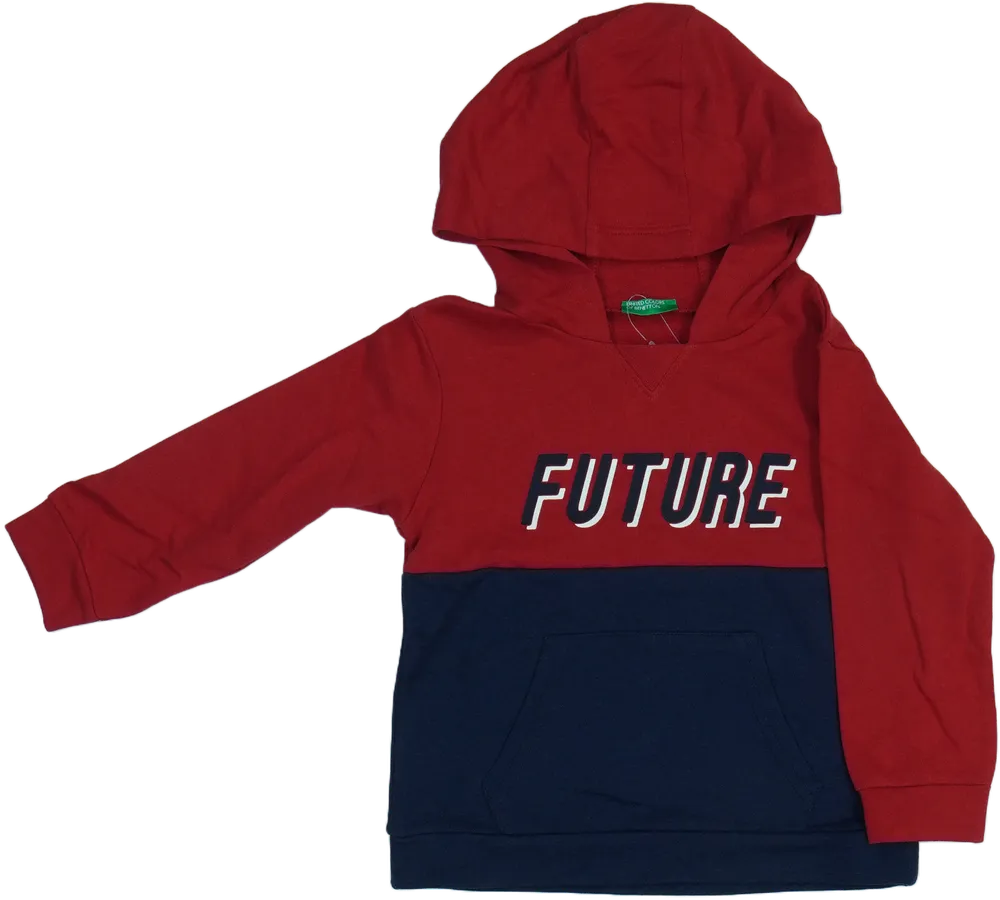 Piros Benetton Kapucnis pulóver EU 92 / UK 2 év / US 2T